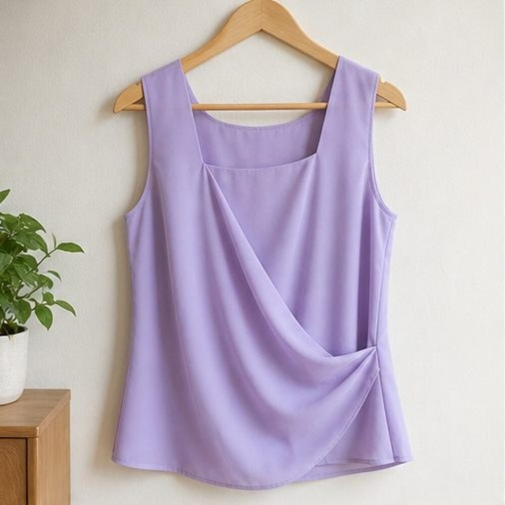 Lilac Ruffle Blouse - Picture 1 of 6